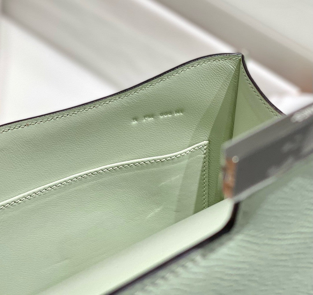 Hermès Constance 1-24 Vert Fizz Epsom Palladium Hardware