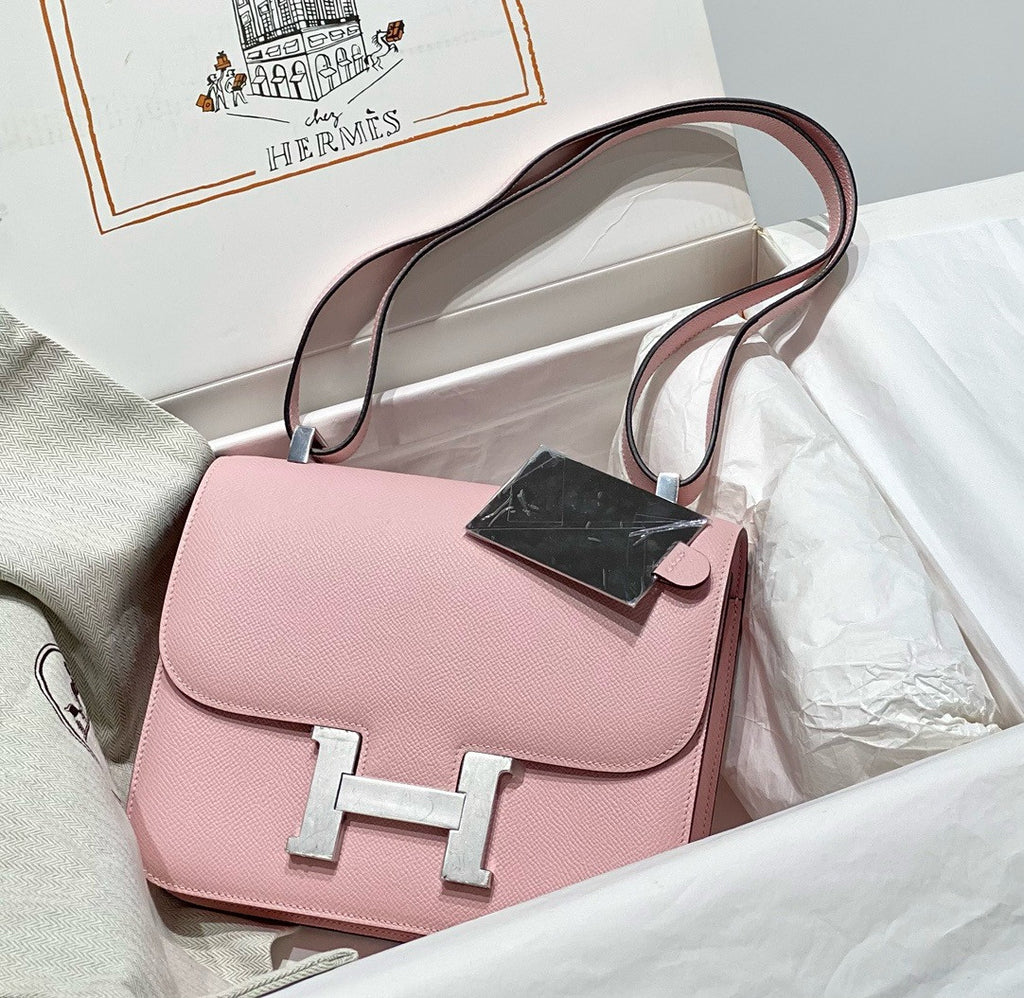 Hermès Constance 1-24 Pink Sakura Epsom Palladium Hardware