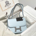 Hermès Constance 1-24 Blue Pale Epsom Palladium Hardware