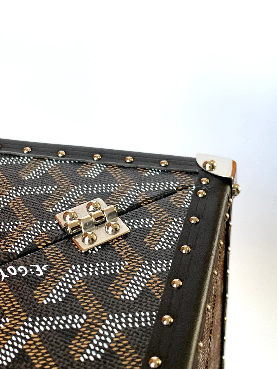 Goyard Dé Trunk Bag Metallic Black Goyard