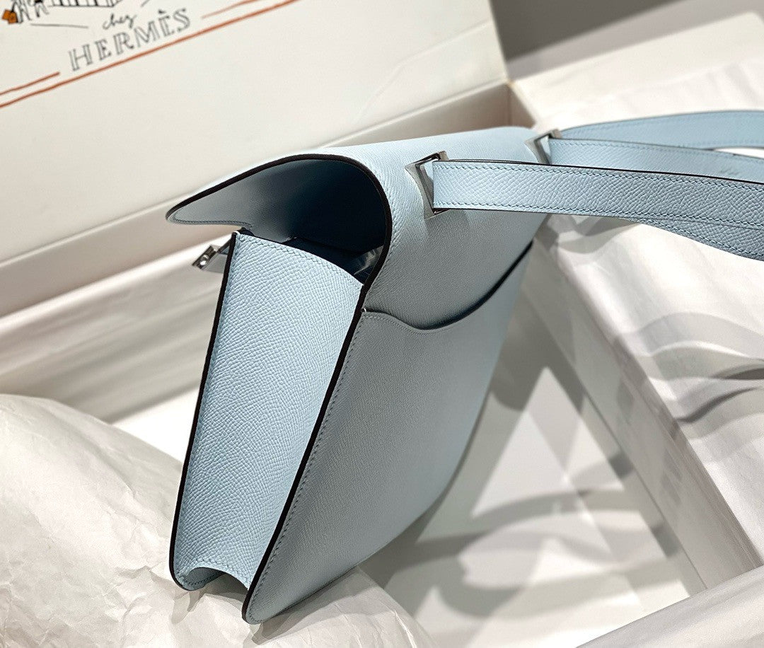 Hermès Constance 1-24 Blue Pale Epsom Palladium Hardware