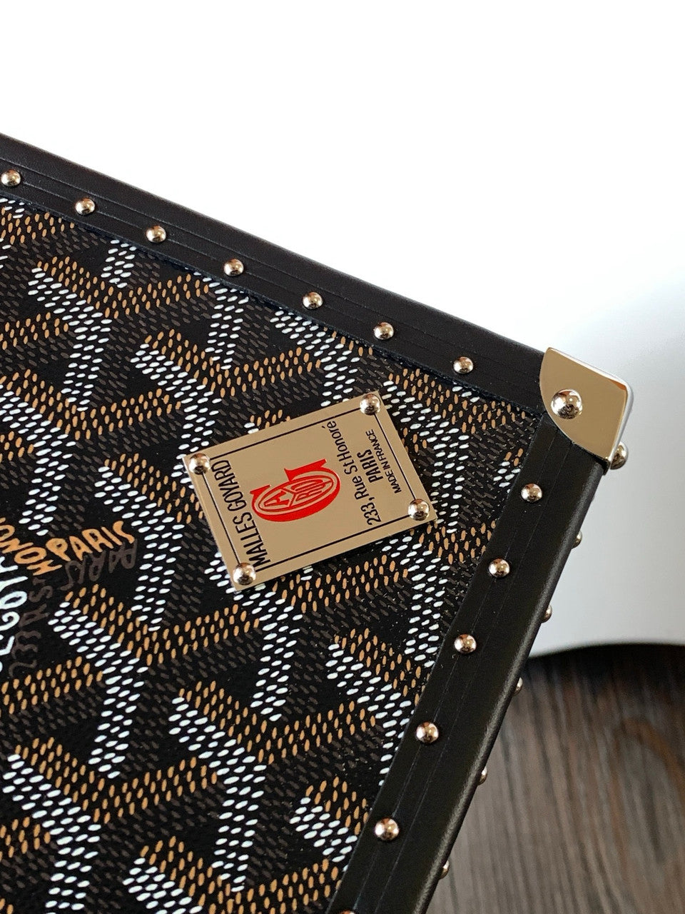 Goyard Dé Trunk Bag Metallic Black Goyard