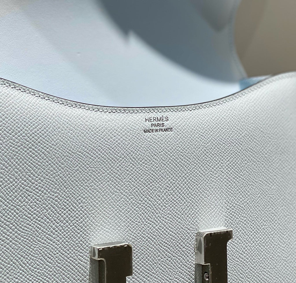Hermès Constance 1-24 Blue Pale Epsom Palladium Hardware