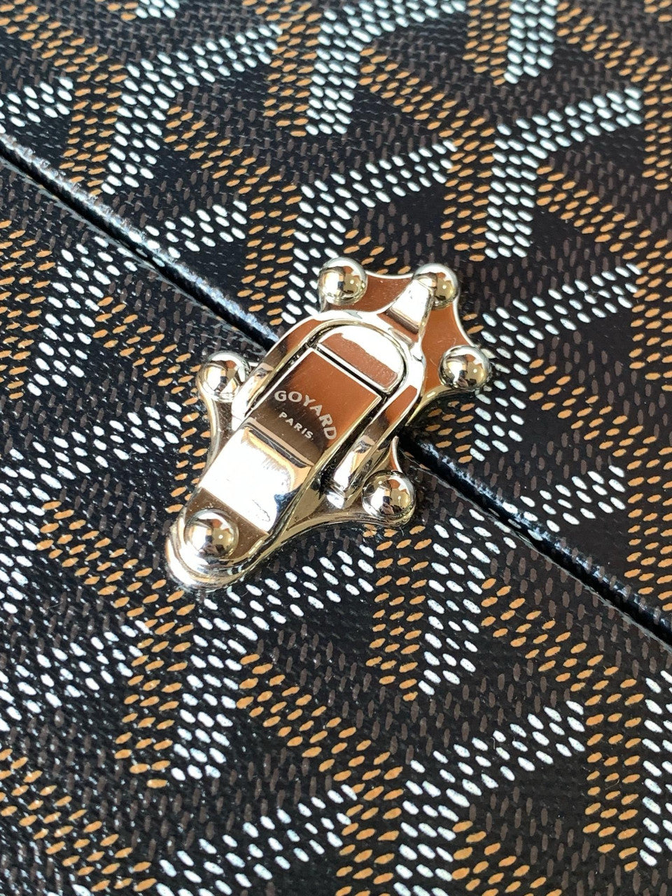 Goyard Dé Trunk Bag Metallic Black Goyard