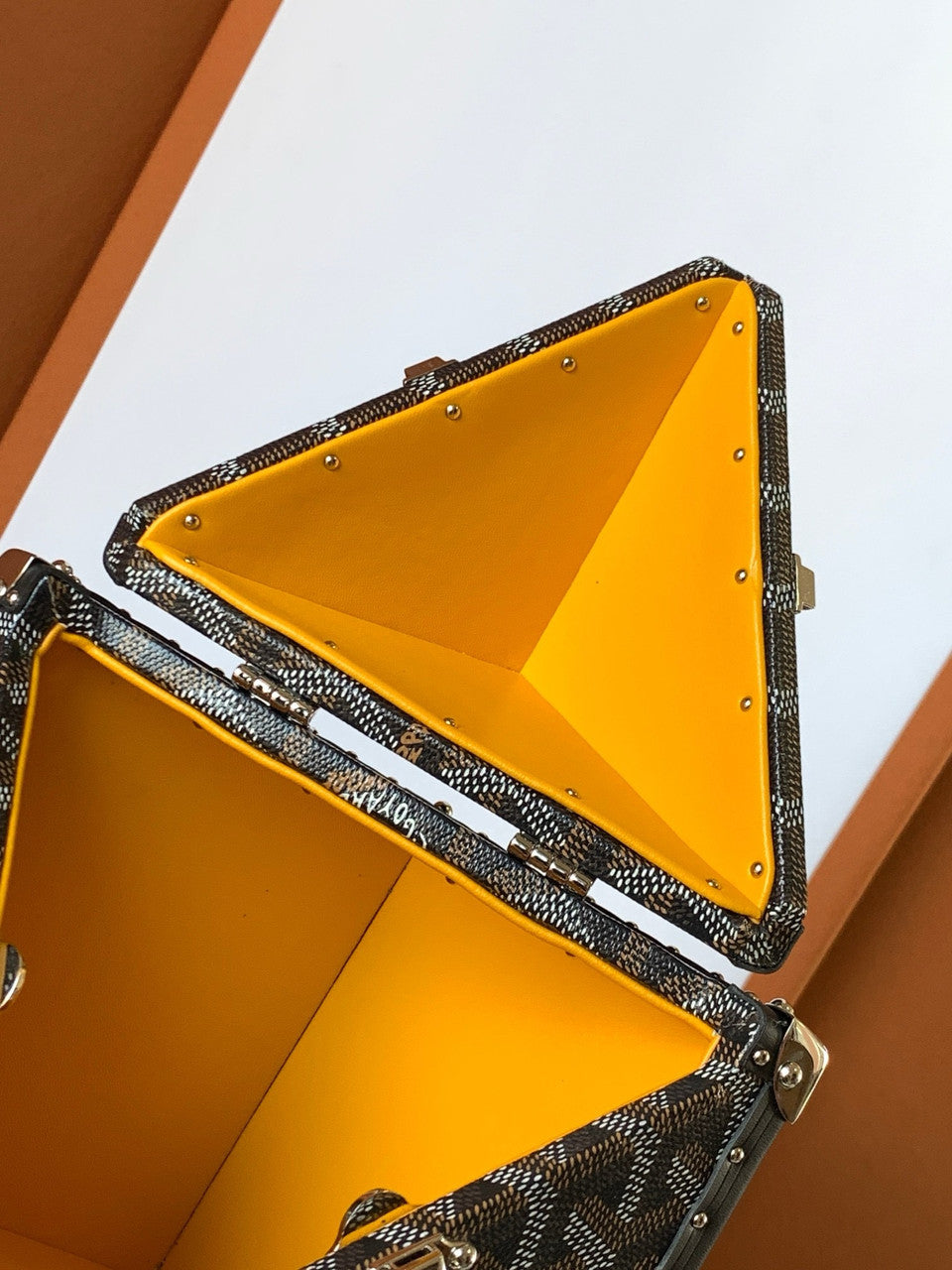 Goyard Dé Trunk Bag Metallic Black Goyard
