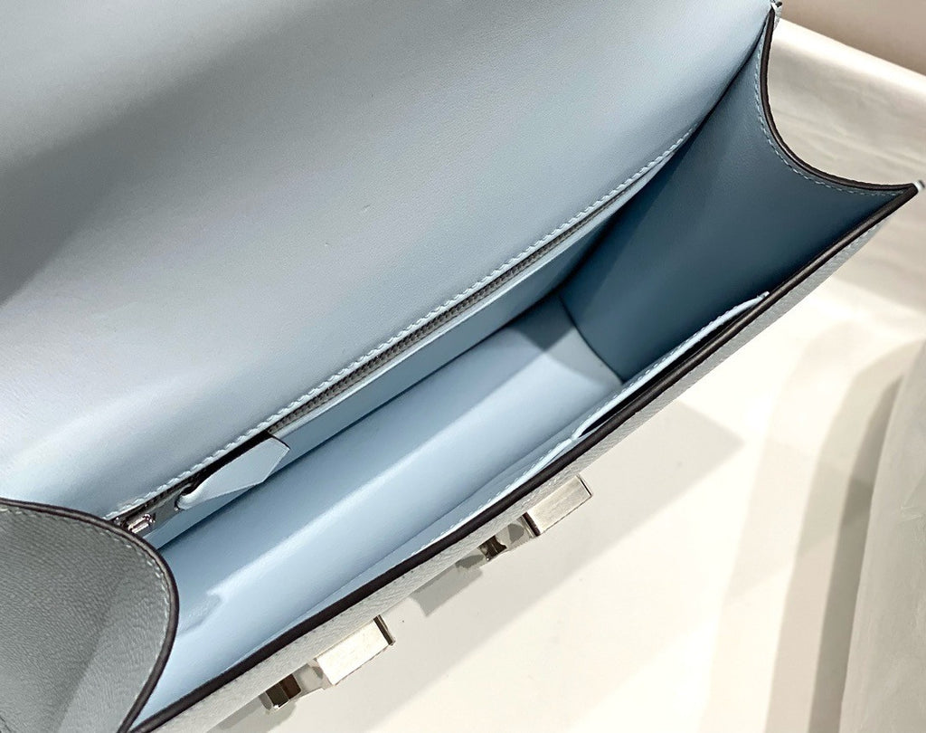 Hermès Constance 1-24 Blue Pale Epsom Palladium Hardware
