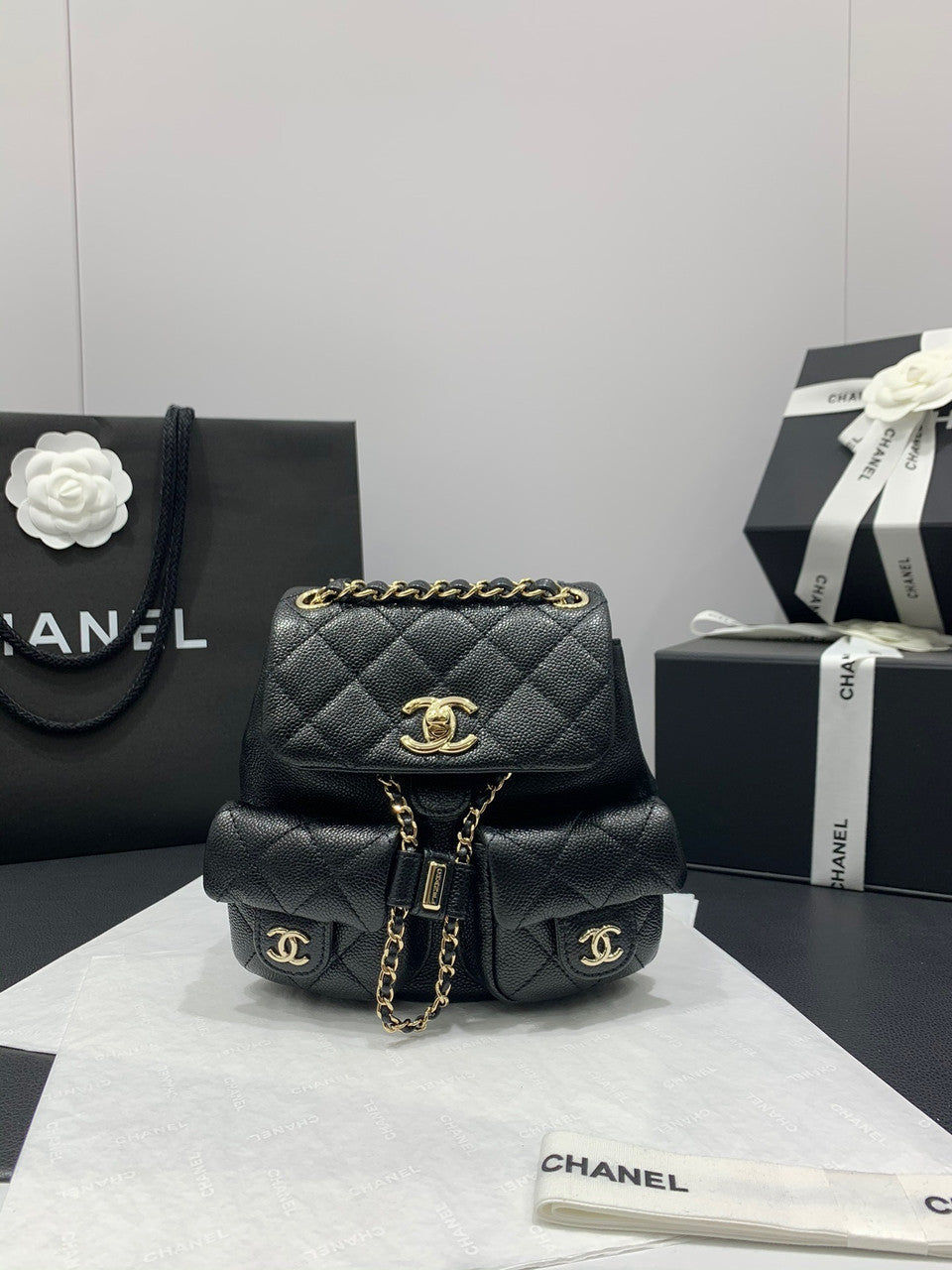 Chanel SS 2023 SMALL BACKPACK BLACK