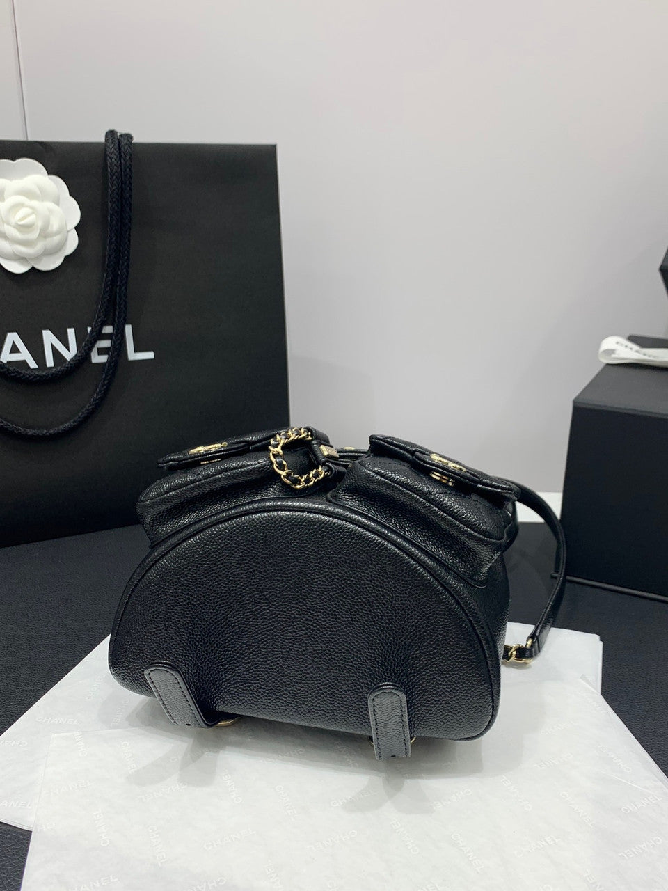 Chanel SS 2023 SMALL BACKPACK BLACK