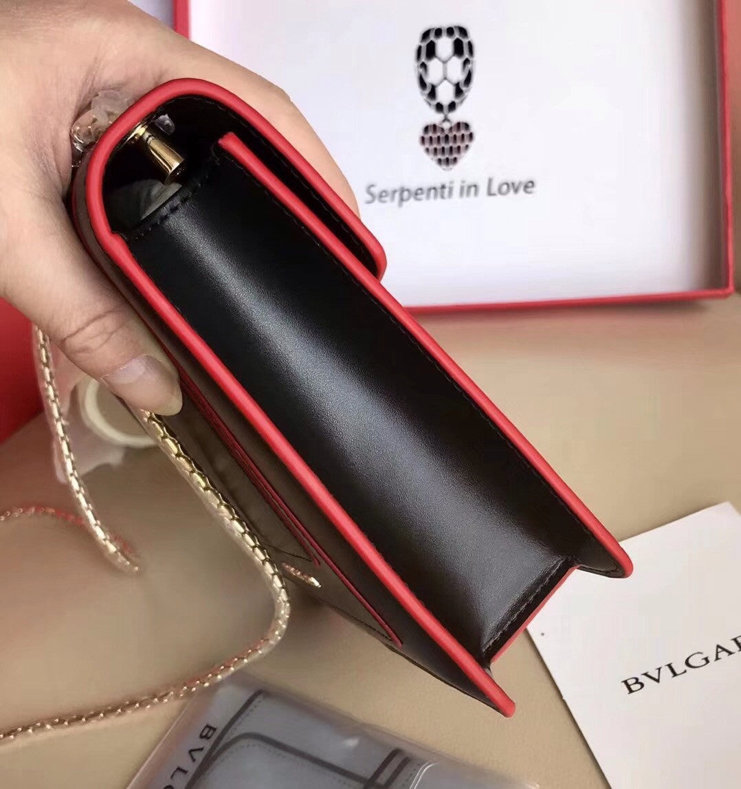 BVLGARI Flap Cover Serpenti Forever Black