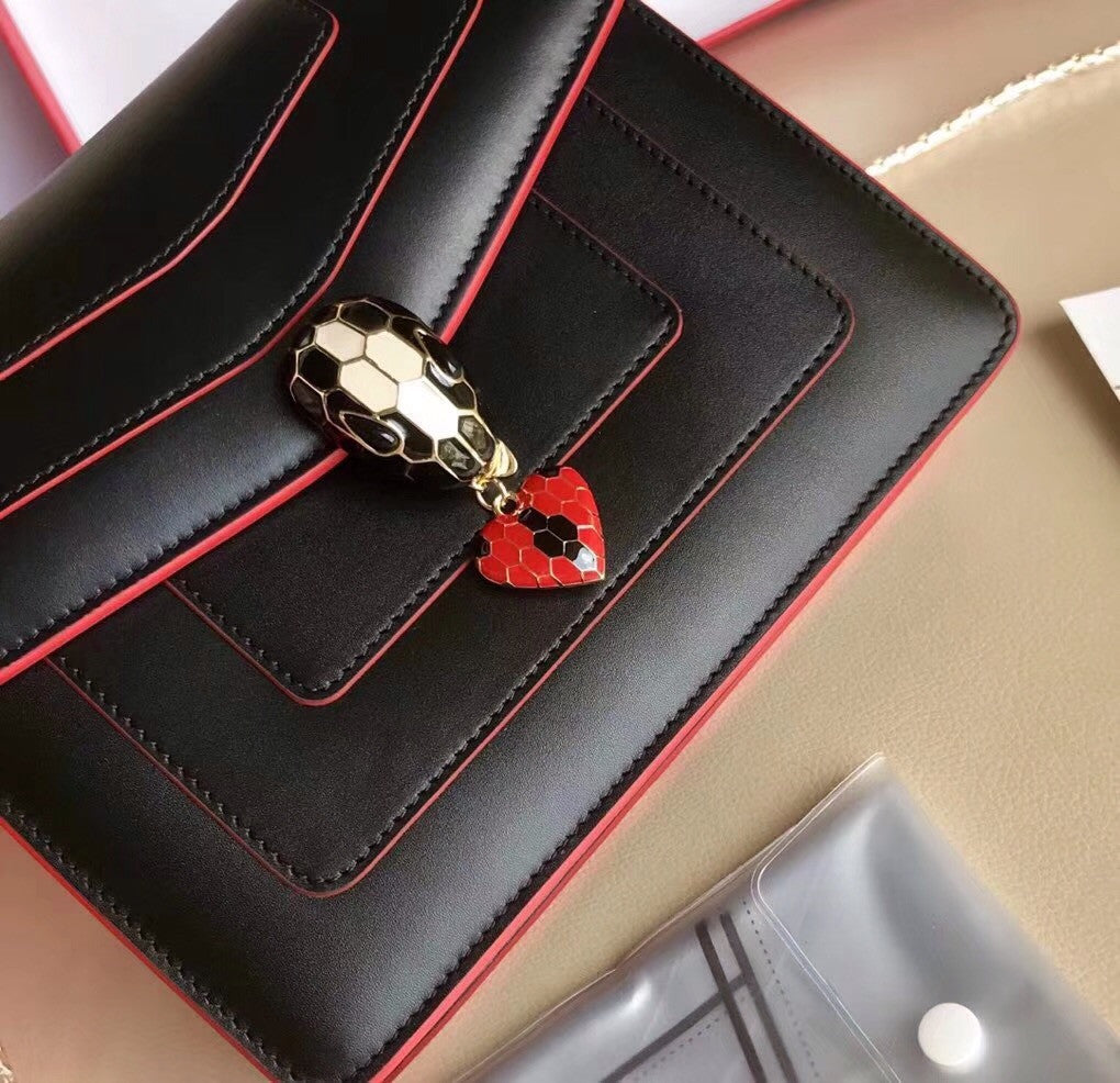 BVLGARI Flap Cover Serpenti Forever Black