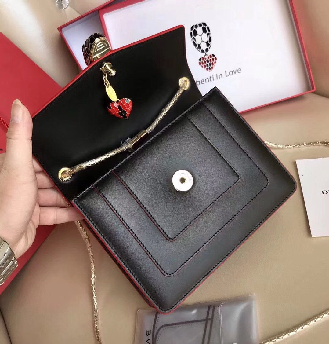 BVLGARI Flap Cover Serpenti Forever Black