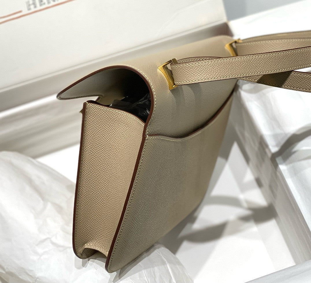 Hermès Constance 1-24 Etoupe Epsom Gold Hardware