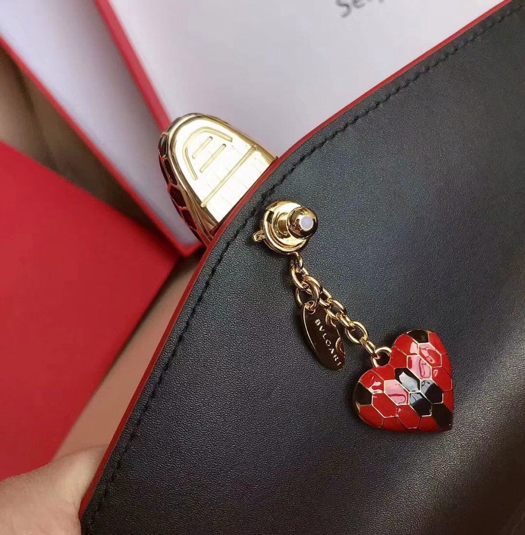 BVLGARI Flap Cover Serpenti Forever Black