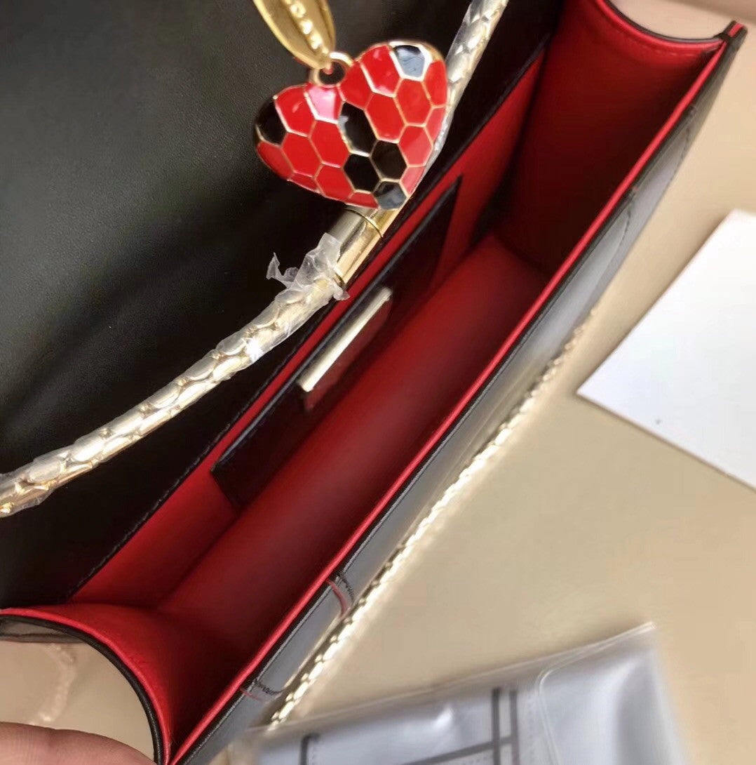 BVLGARI Flap Cover Serpenti Forever Black
