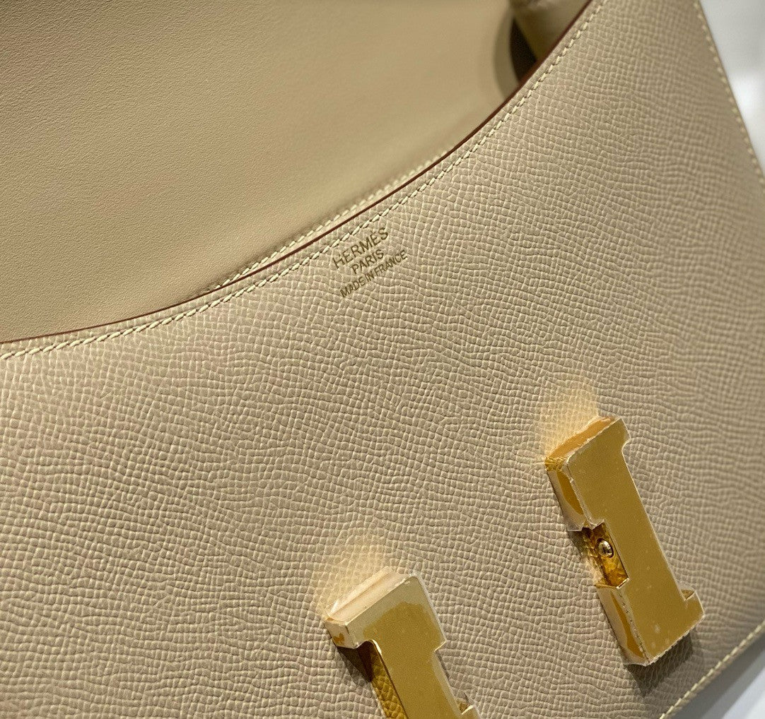 Hermès Constance 1-24 Etoupe Epsom Gold Hardware