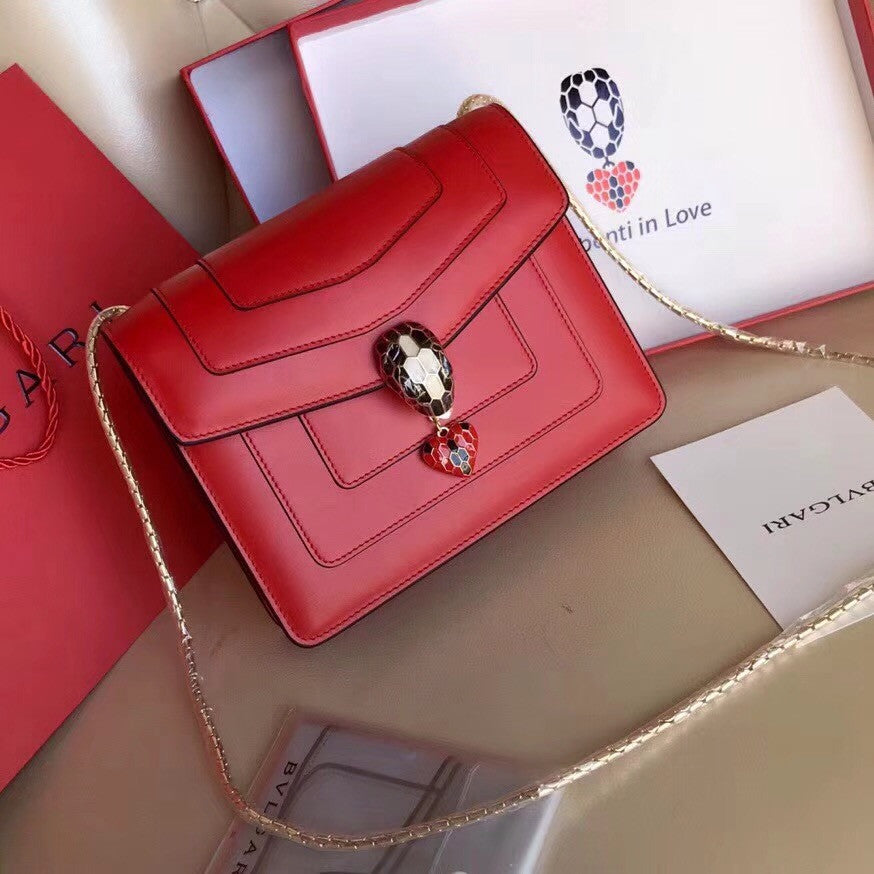 BVLGARI Flap Cover Serpenti Forever Red
