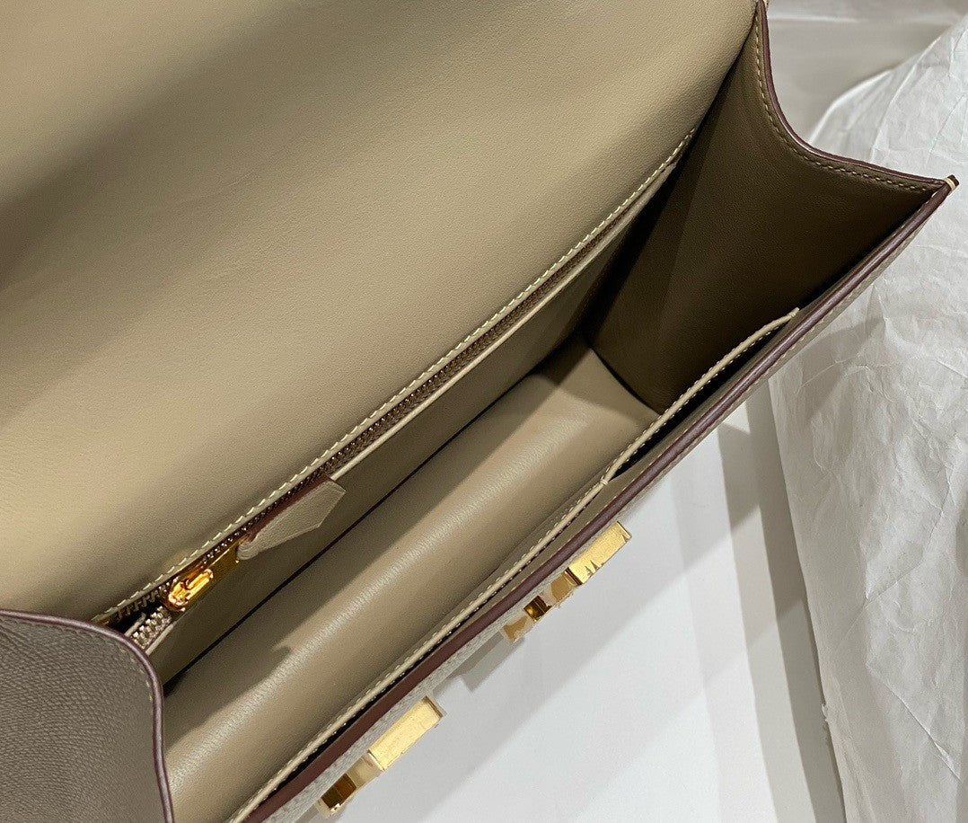 Hermès Constance 1-24 Etoupe Epsom Gold Hardware