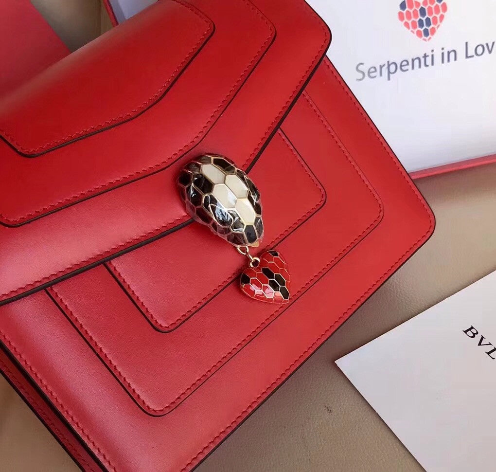 BVLGARI Flap Cover Serpenti Forever Red
