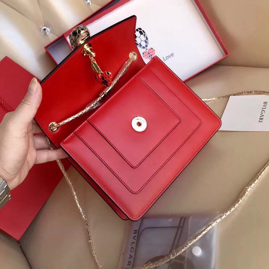 BVLGARI Flap Cover Serpenti Forever Red