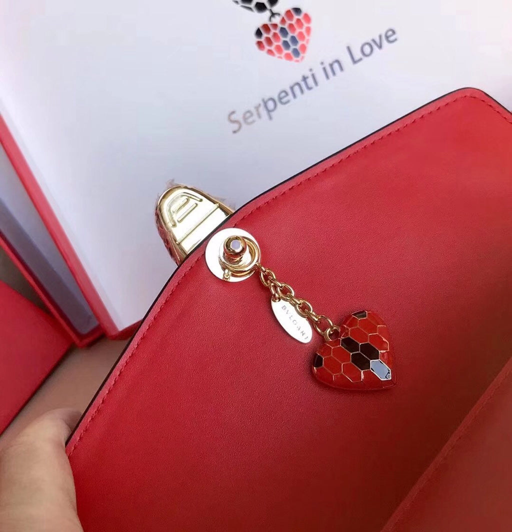 BVLGARI Flap Cover Serpenti Forever Red