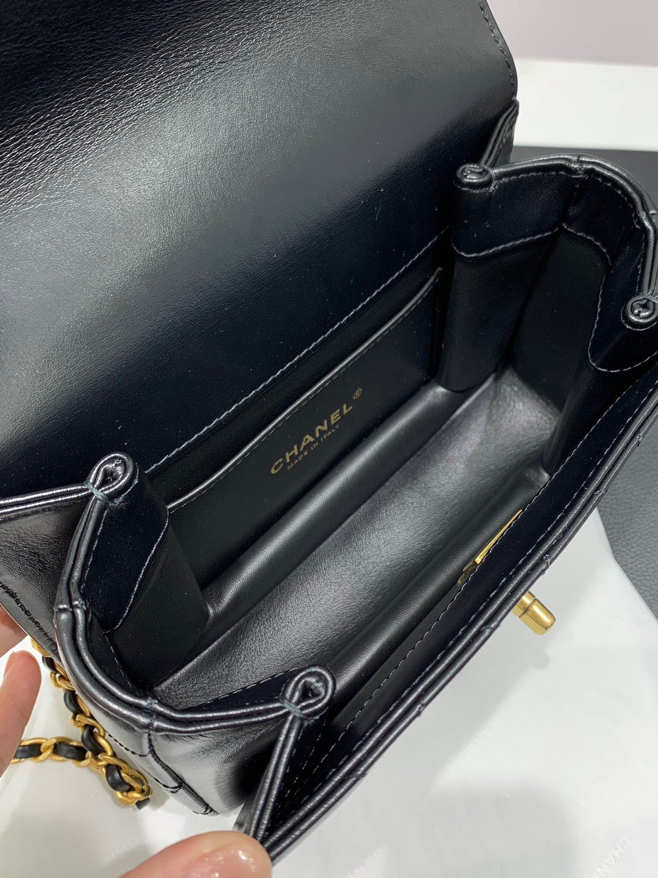 Chanel SS2023 SMALL FLAP BAG WITH TOP HANDLE