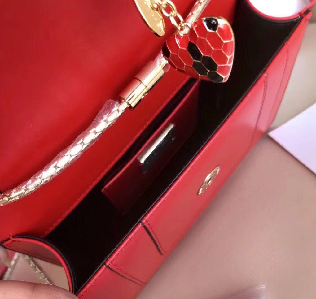 BVLGARI Flap Cover Serpenti Forever Red
