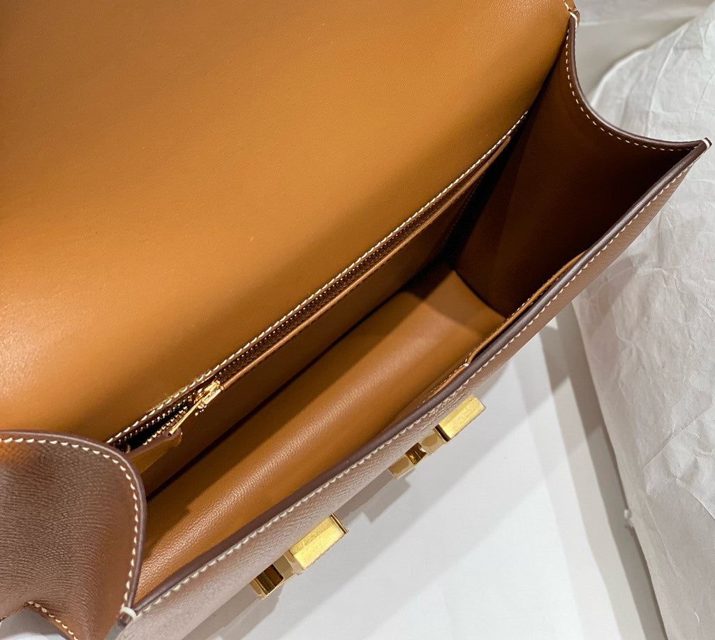 Hermès Constance 1-24 Gold Epsom Gold Hardware