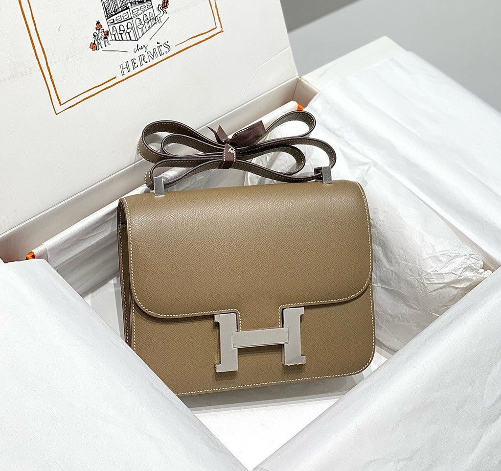 Hermès Constance 1-24 Etoupe Epsom Palladium Hardware