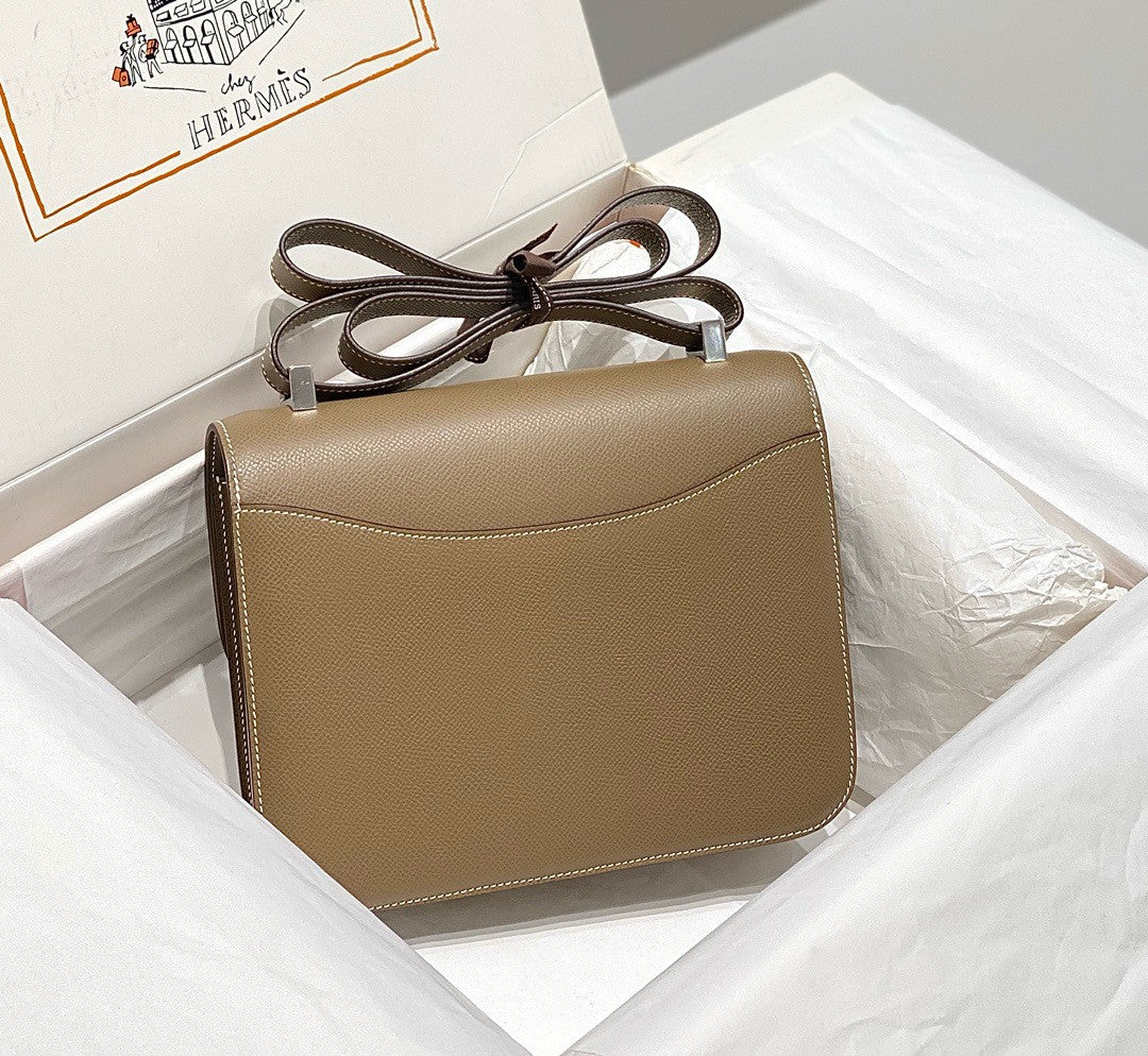 Hermès Constance 1-24 Etoupe Epsom Palladium Hardware