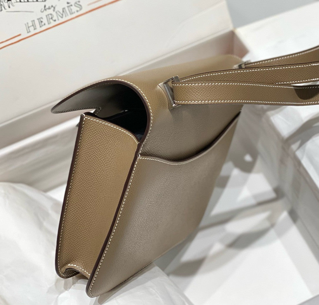 Hermès Constance 1-24 Etoupe Epsom Palladium Hardware