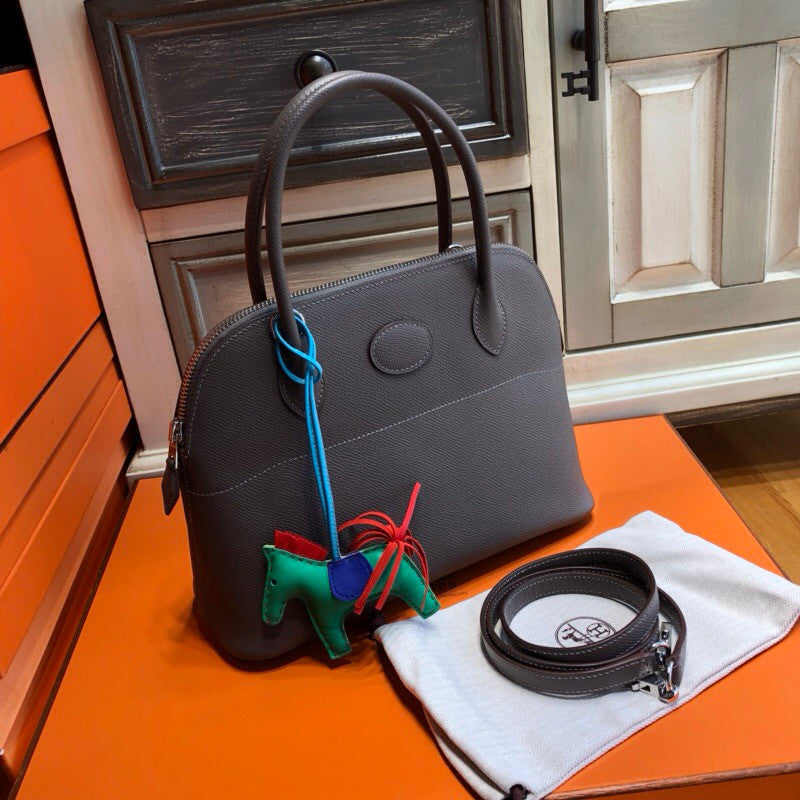 Hermes 18 Etoupe Bolide 27cm Bag Epsom Leather