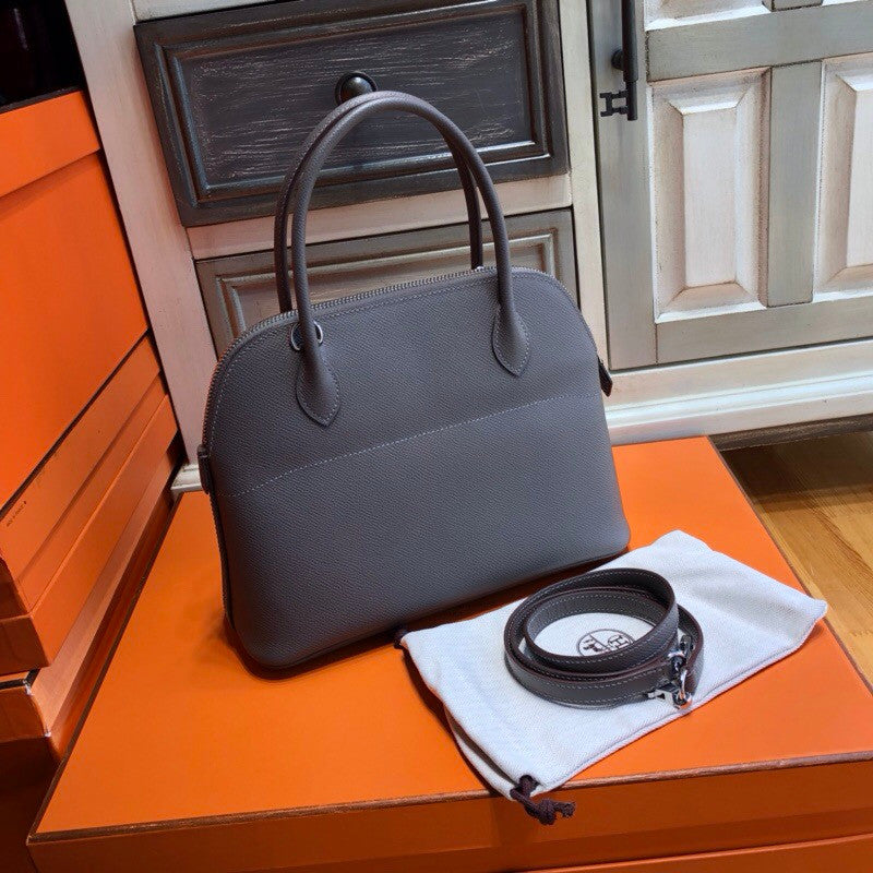 Hermes 18 Etoupe Bolide 27cm Bag Epsom Leather