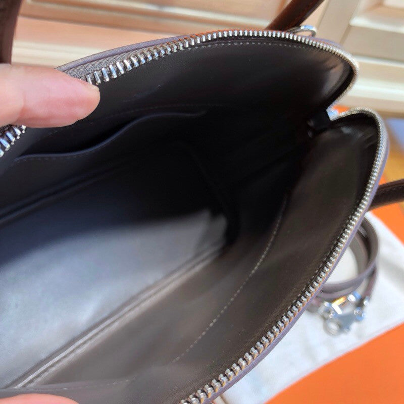 Hermes 18 Etoupe Bolide 27cm Bag Epsom Leather