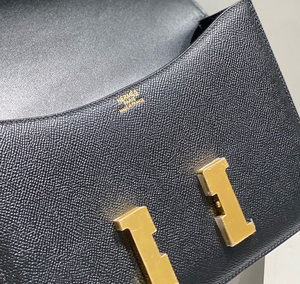 Hermès Constance 1-24 Black Epsom Gold Hardware