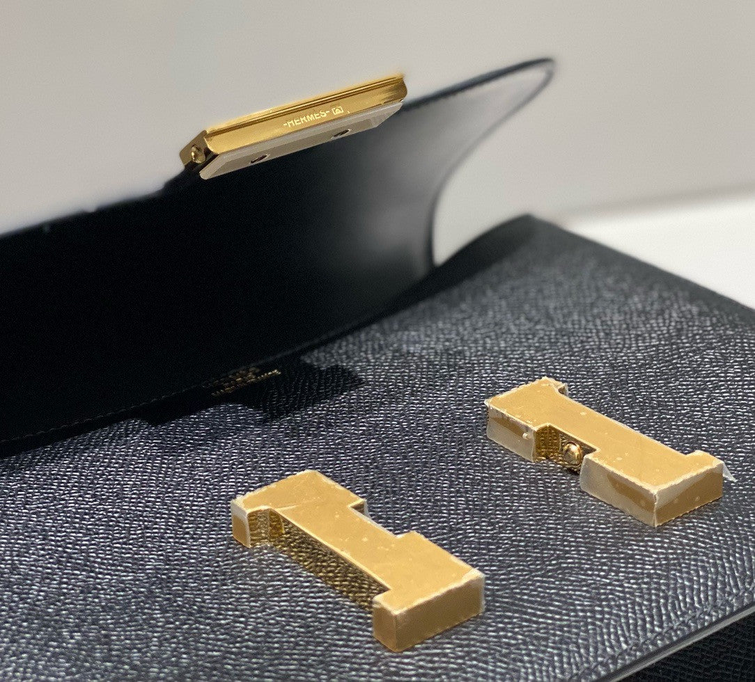 Hermès Constance 1-24 Black Epsom Gold Hardware