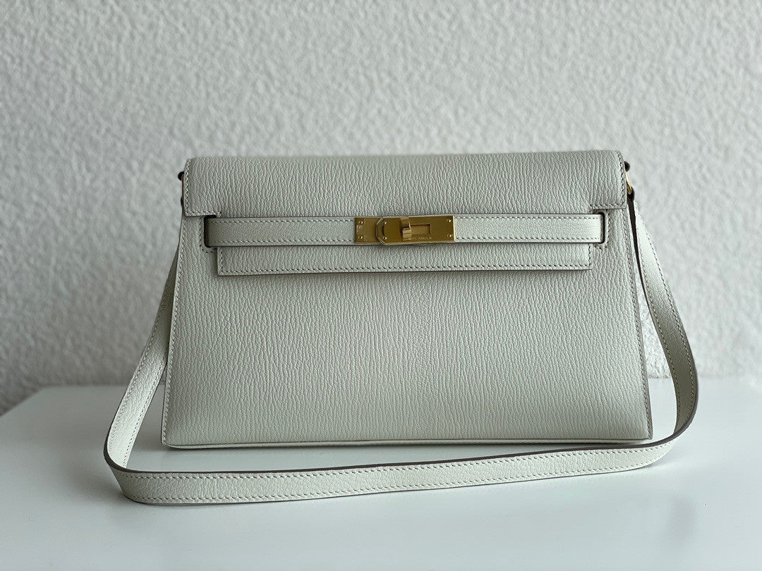 Hermes Kelly Elan Shoulder Strap Bag crane