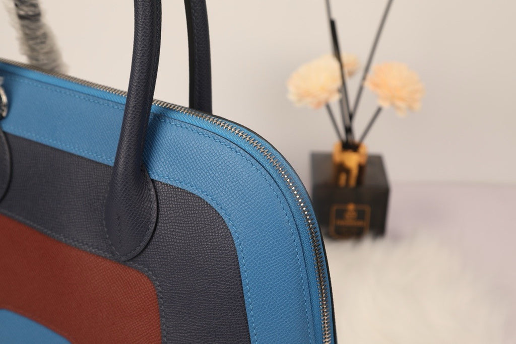 HERMÈS RAINBOW EPSOM BOLIDE 30CM PALLADIUM HARDWARE Hermes