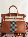 Hermès Birkin Limited Edition Gold 30 Tressage Swift Palladium Hardware PHW