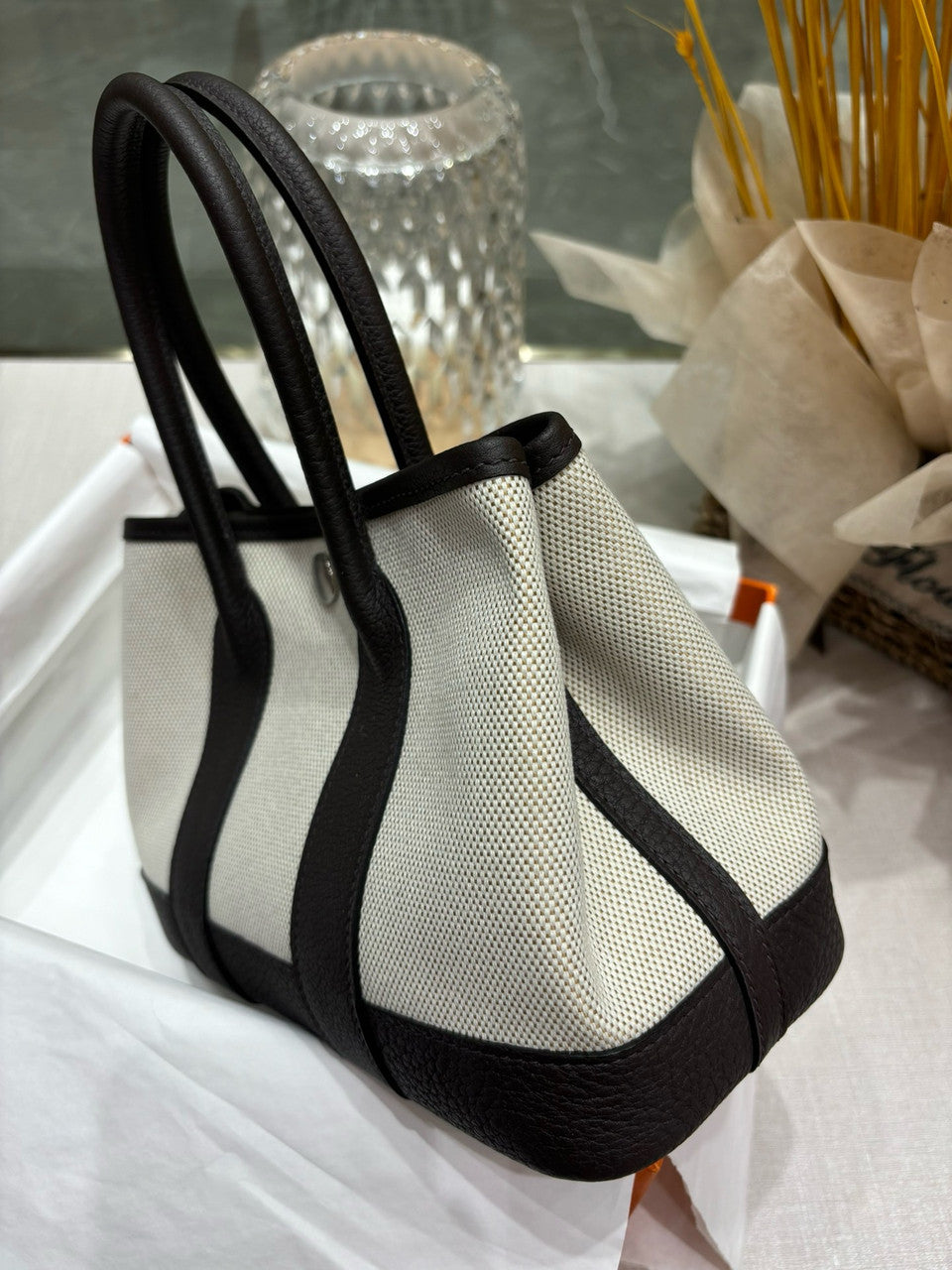 HERMÈS GARDEN PARTY MINI TOTE BLACK Hermes