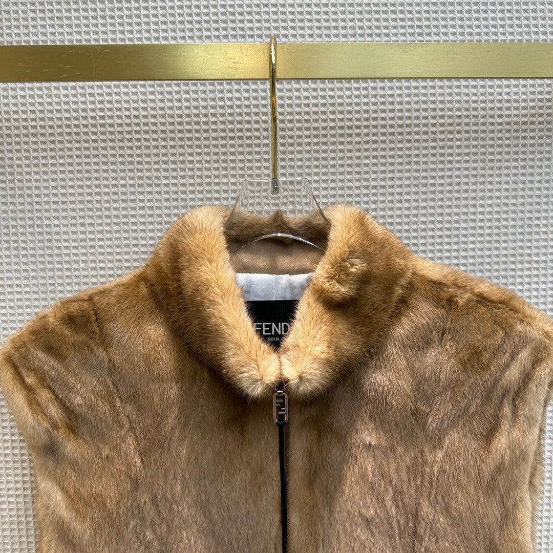 Fendi Brown mink gilet