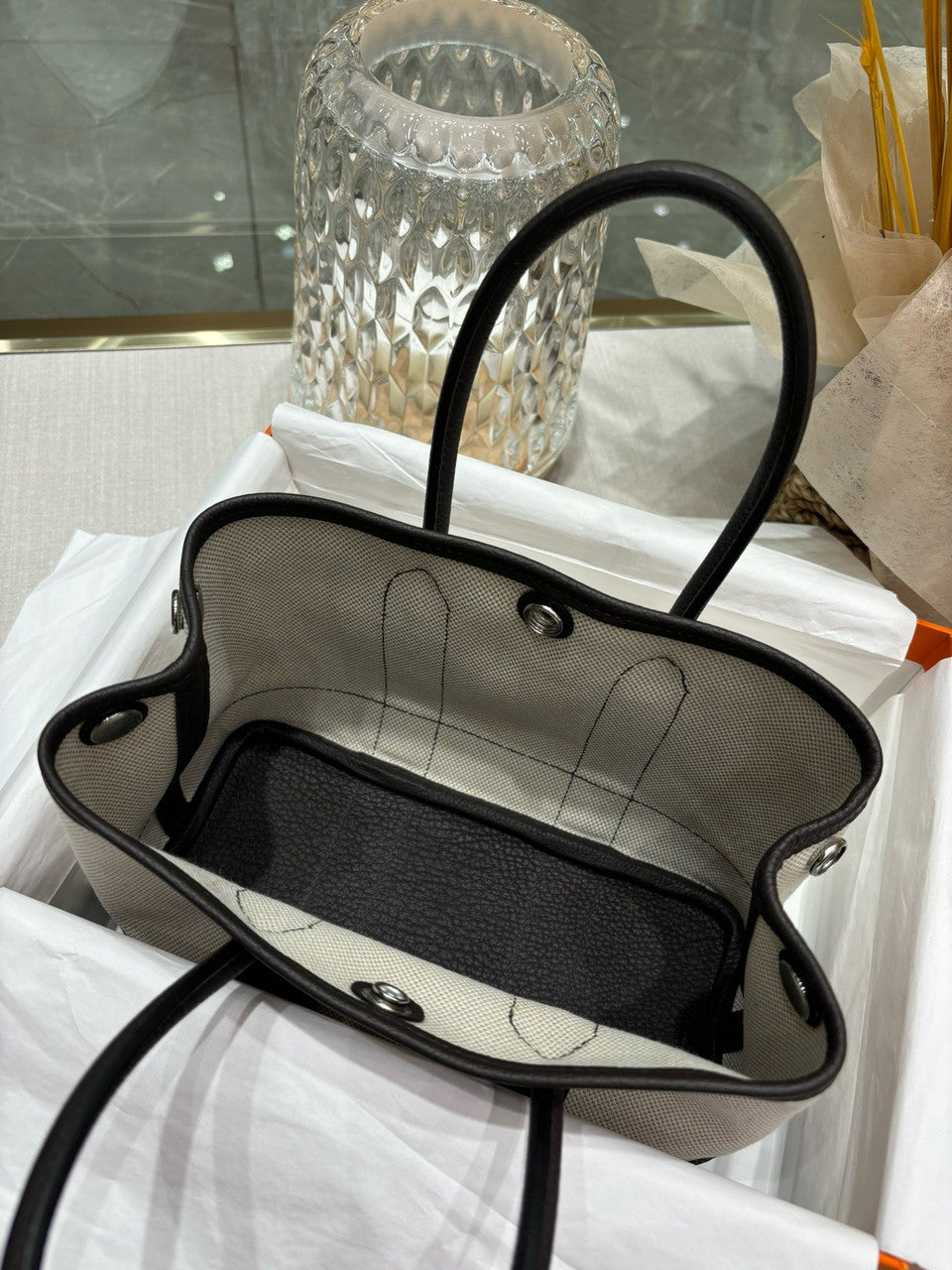 HERMÈS GARDEN PARTY MINI TOTE BLACK Hermes