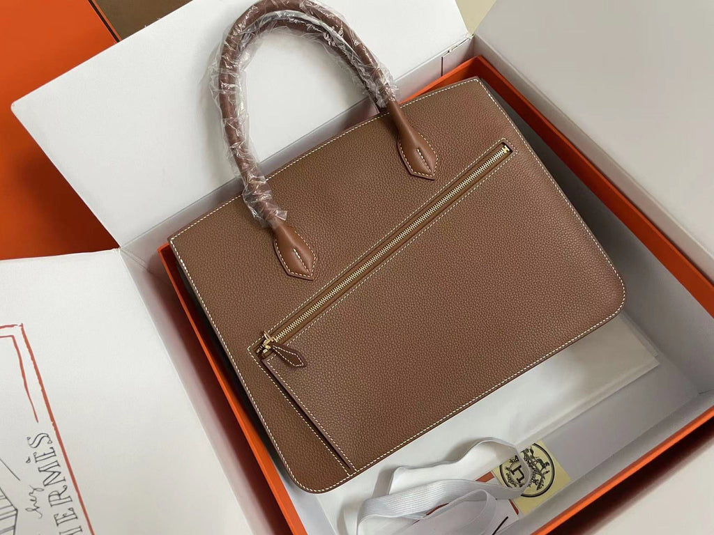 Hermès Birkin 30 Sellier en Désordre Gold Togo and Swift Gold Hardware