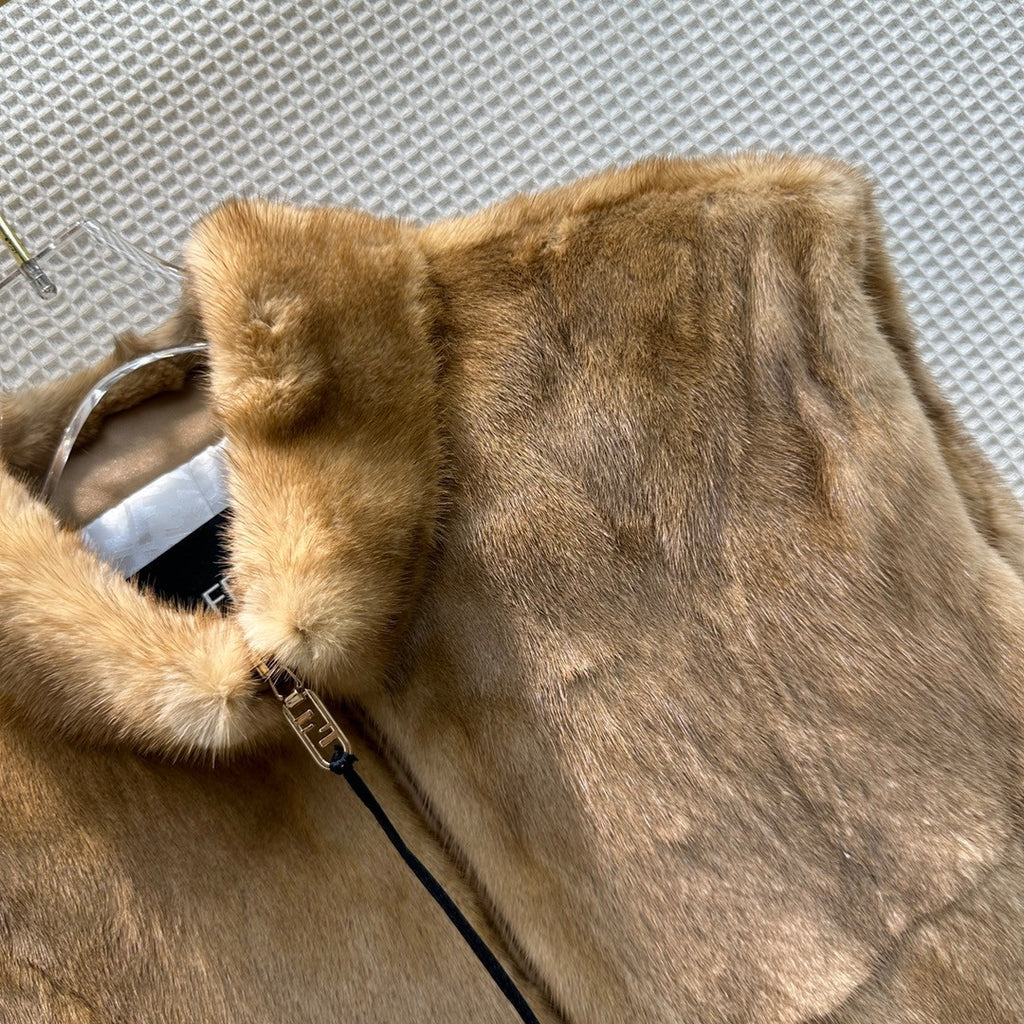 Fendi Brown mink gilet