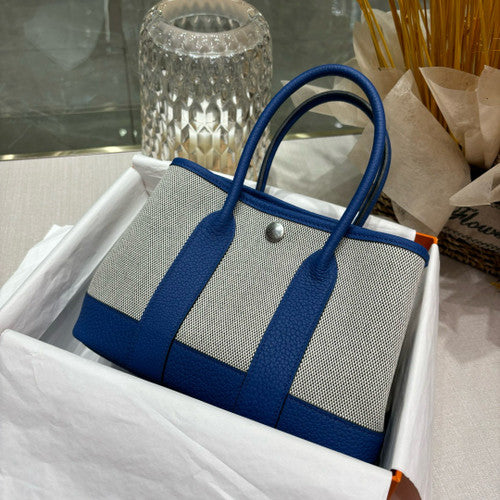 HERMÈS GARDEN PARTY MINI TOTE BLUE Hermes
