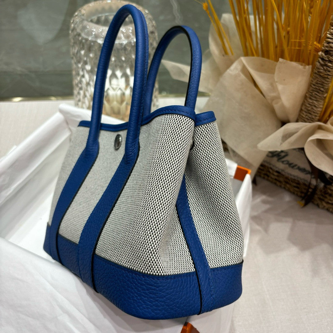 HERMÈS GARDEN PARTY MINI TOTE BLUE Hermes