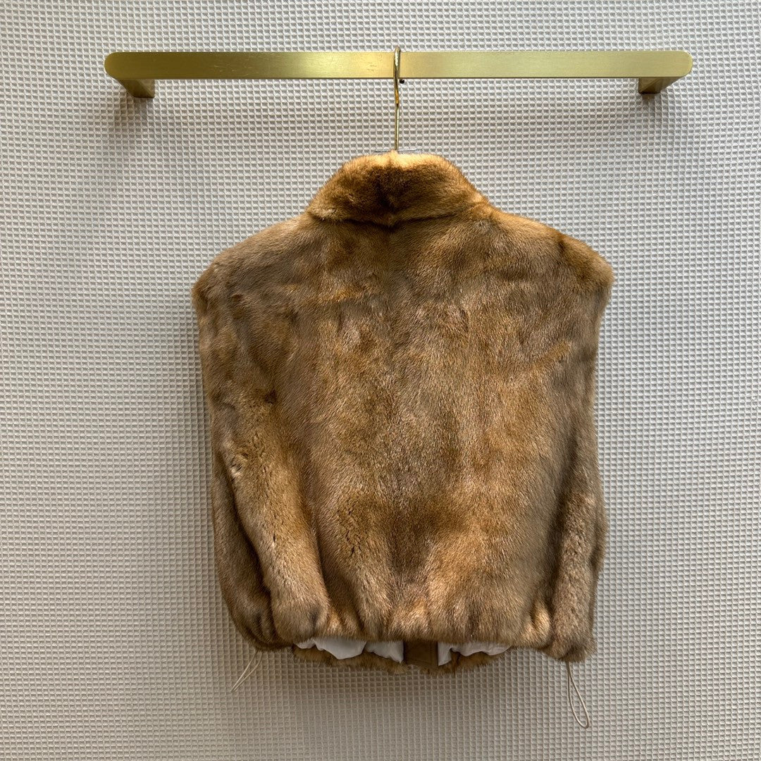 Fendi Brown mink gilet