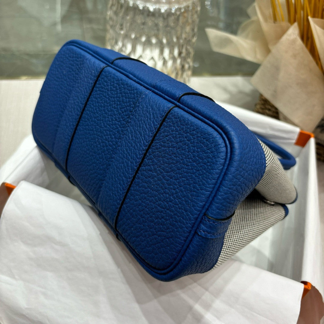 HERMÈS GARDEN PARTY MINI TOTE BLUE Hermes