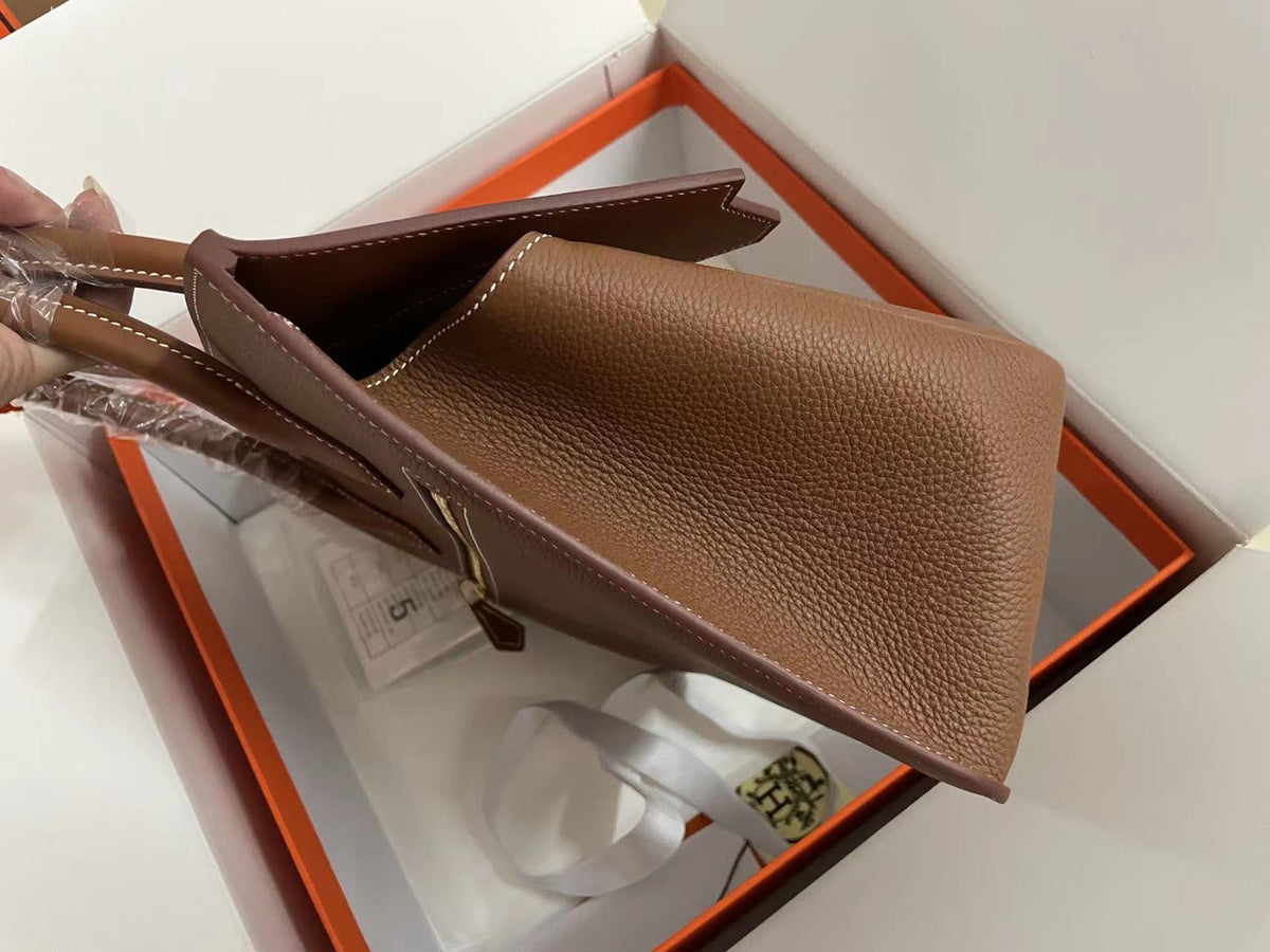 Hermès Birkin 30 Sellier en Désordre Gold Togo and Swift Gold Hardware
