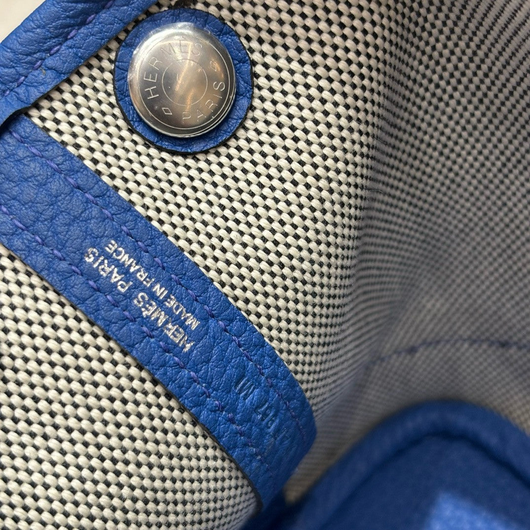 HERMÈS GARDEN PARTY MINI TOTE BLUE Hermes