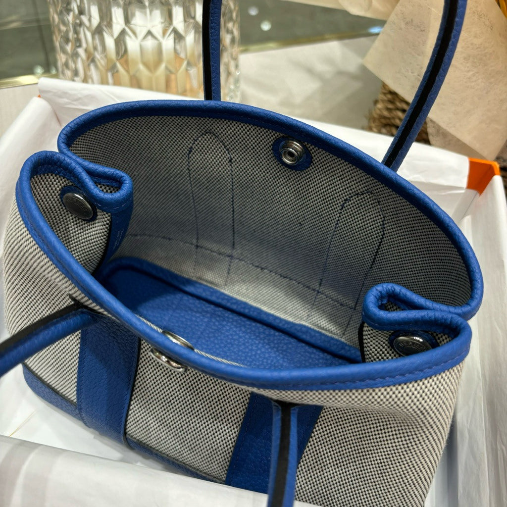 HERMÈS GARDEN PARTY MINI TOTE BLUE Hermes